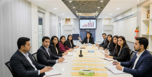 meeting-conducting-a-group-of-corporate-people-in-IFS-Business-Centers-meeting-rooms-in-kolkata